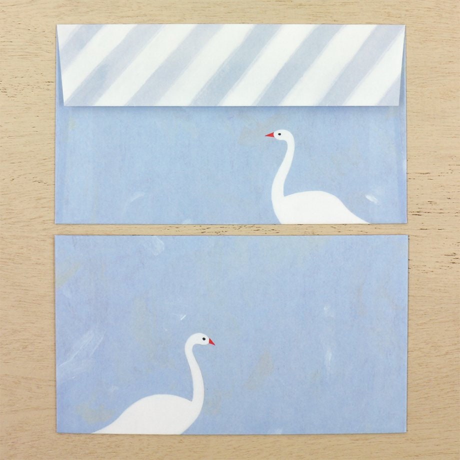 Letter Writing Set Series designed by Subikiawa - Letter 7 Swan in February