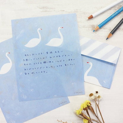 Letter Writing Set Series designed by Subikiawa - Letter 7 Swan in February