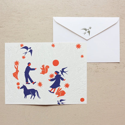 Artist Foil Embossed Card Series designed by Nishi Shuku - Tree