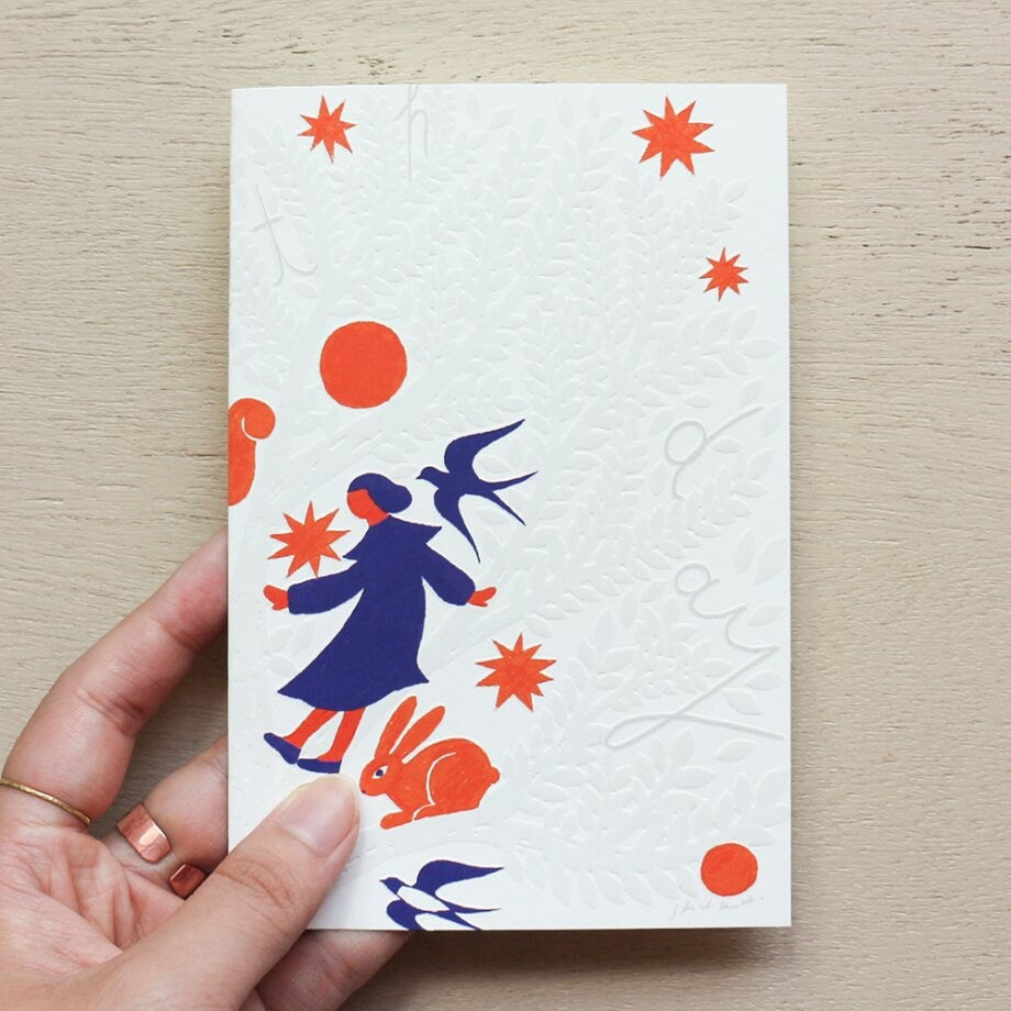 Artist Foil Embossed Card Series designed by Nishi Shuku - Tree