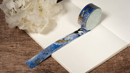 Literature Walk Series Gold Foil Washi Tape - Ernest Miller Hemingway The Old Man and the Sea