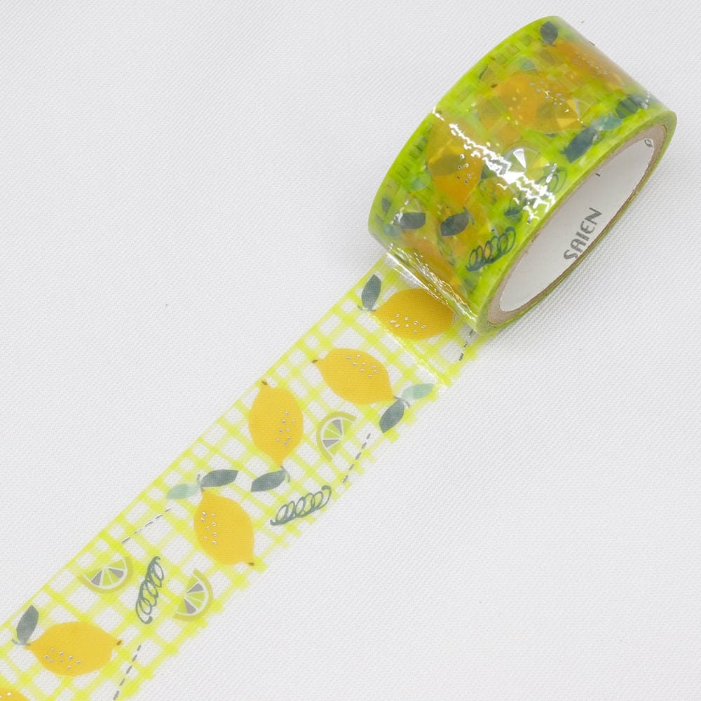 Saien Silver Foil Clear Tape Series - Lemon