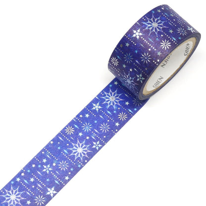 Saien Christmas Silver Foil Series Washi Tape - Starlight