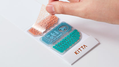 Hitotoki KITTA Clear Series PET Die Cut Portable Sticker - Lace