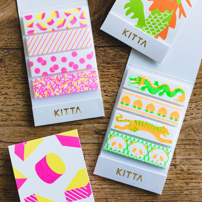 Hitotoki KITTA Special Series Fluorescent Portable Sticker- Graphic