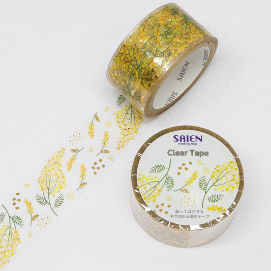 Saien Silver Foil Clear Tape Series - Mimosa