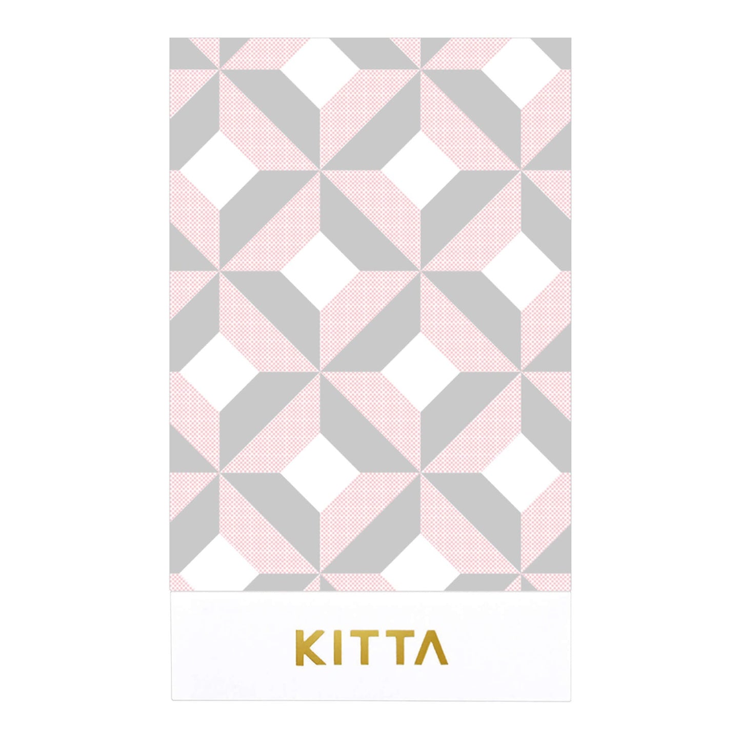 Hitotoki KITTA Wide Series Silver Foil Portable Sticker - Geometry