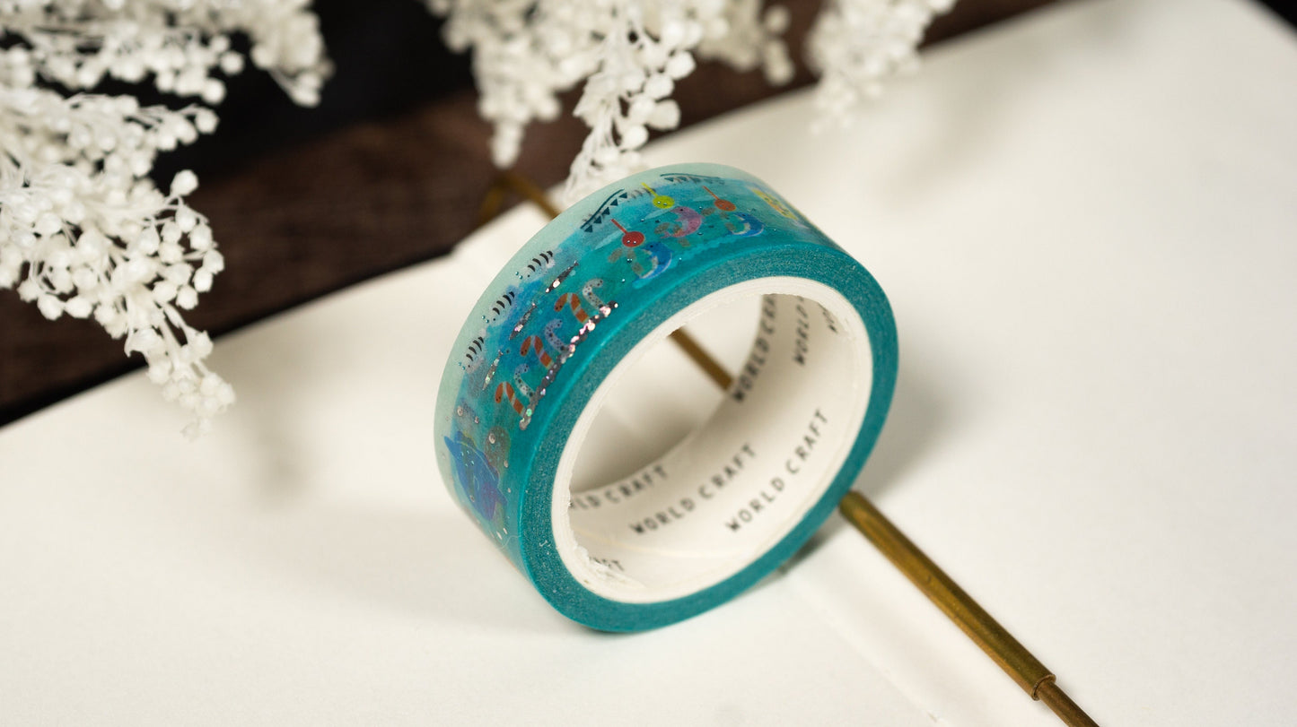 KiraKira Foiled Collection Series Vol.7 Foil Washi Tape  - Marine Paradise