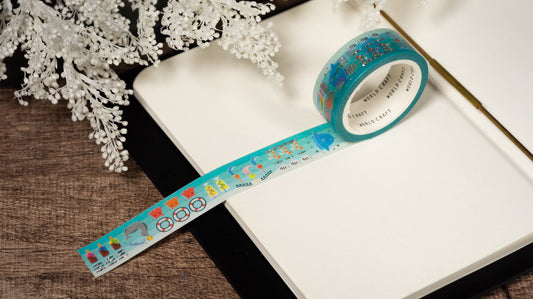 KiraKira Foiled Collection Series Vol.7 Foil Washi Tape  - Marine Paradise