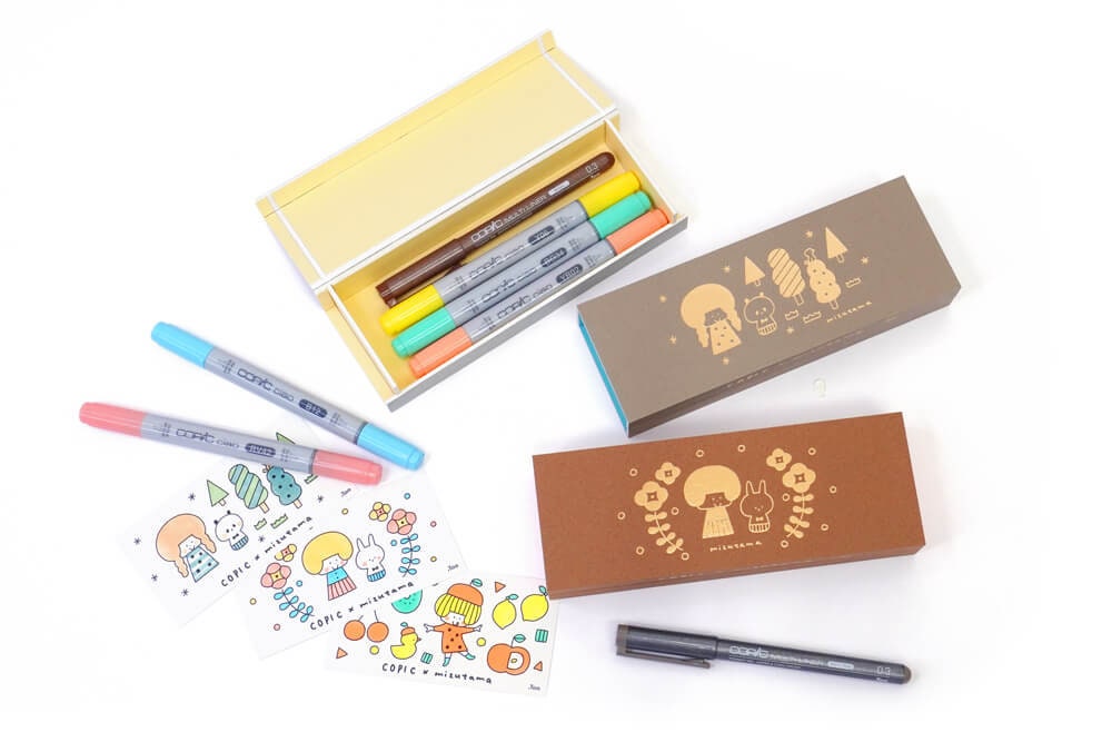 Mizutama Japan Girl Stationery EXPO Copic Ciao Marker and Multiliner Set