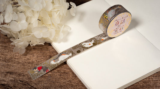 Fairy Tale Gem Series Gold Foil Washi Tape - Aesopica The goose and the golden egg