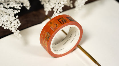 KiraKira Foiled Collection Series Vol.7 Foil Washi Tape  - With Coffee