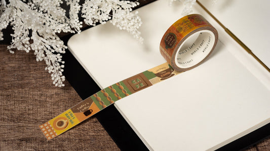 KiraKira Foiled Collection Series Vol.7 Foil Washi Tape  - Coffee Break