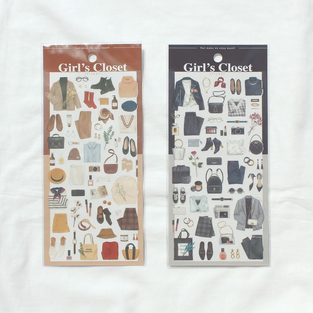 Girl's Closet Sticker Series - Black