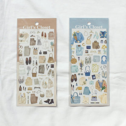 Girl's Closet Sticker Series - Blue