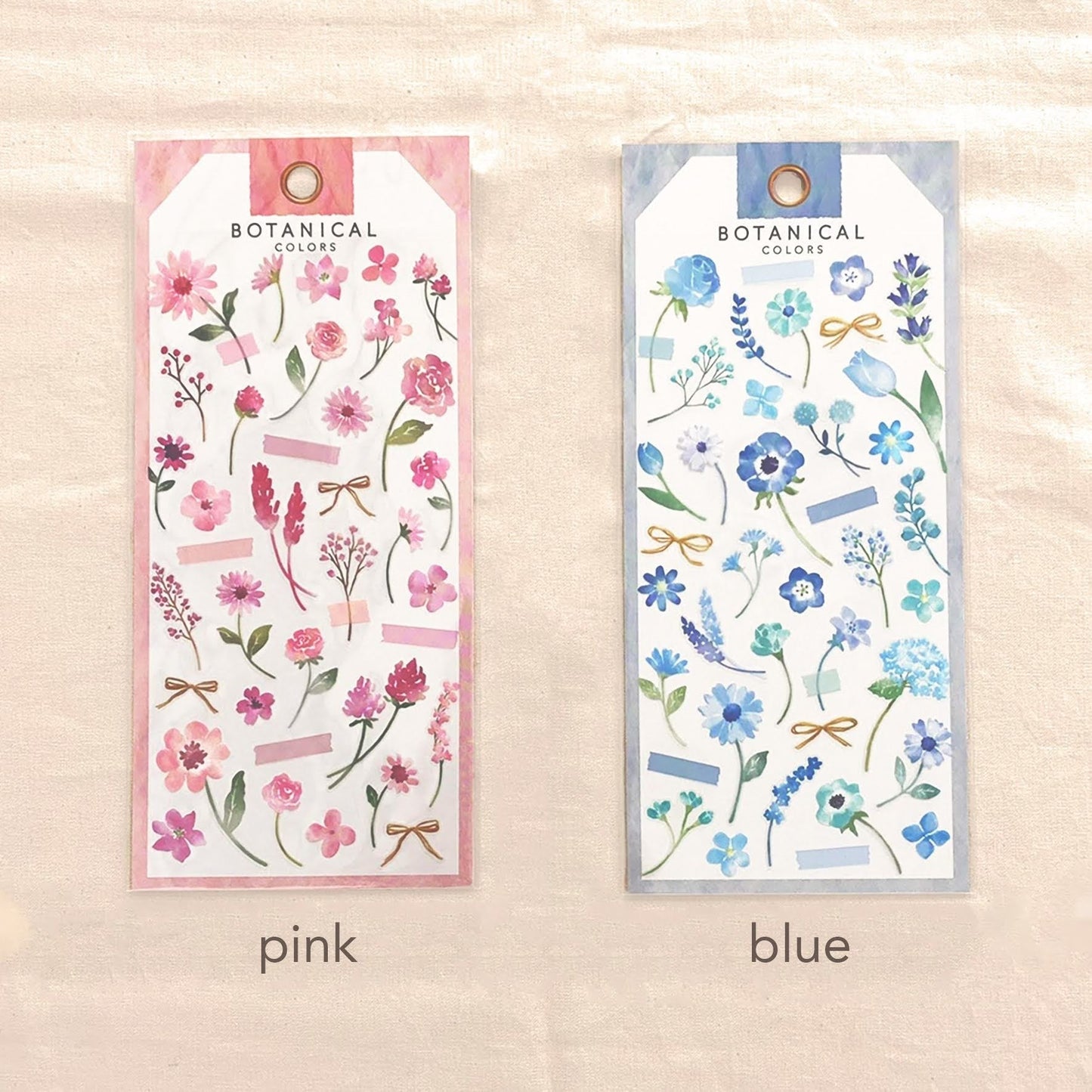 Botanical Colors Sticker Series - Pink