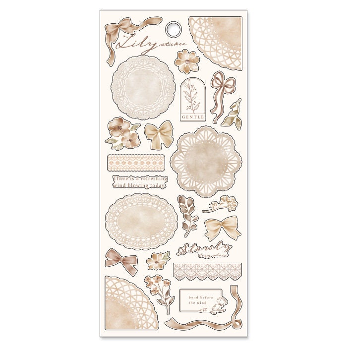 Lily Sticker Series- Natural Beige