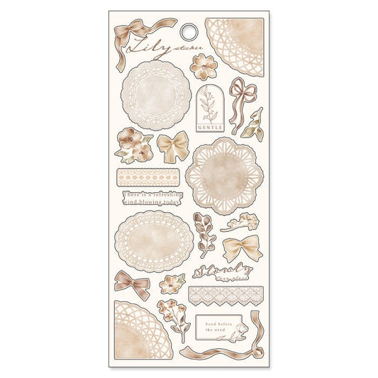 Lily Sticker Series- Natural Beige