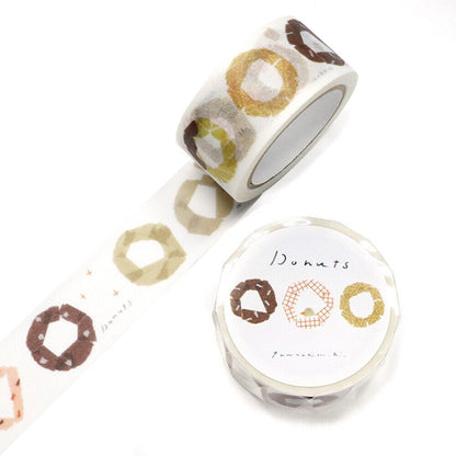 Saien Artist Washi Tape Series designed by Miki Tamura - Nuts