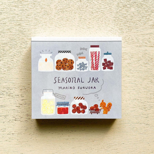 Memo Pad Series designed by Mariko Fukuoka Seasonal Jar (120 Sheets)