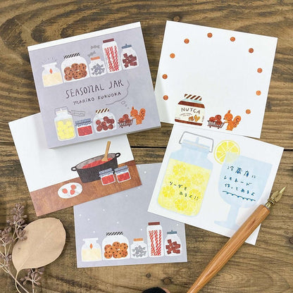 Memo Pad Series designed by Mariko Fukuoka Seasonal Jar (120 Sheets)