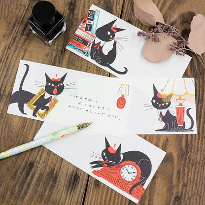 Mini Note Pad Series designed by Black Neko - Black Cat Robin A