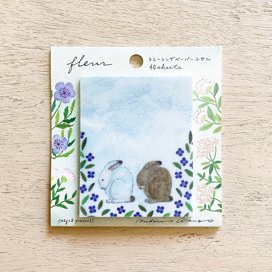 Tracing Paper Sticky Note Series designed by Asano Midori - Fleur