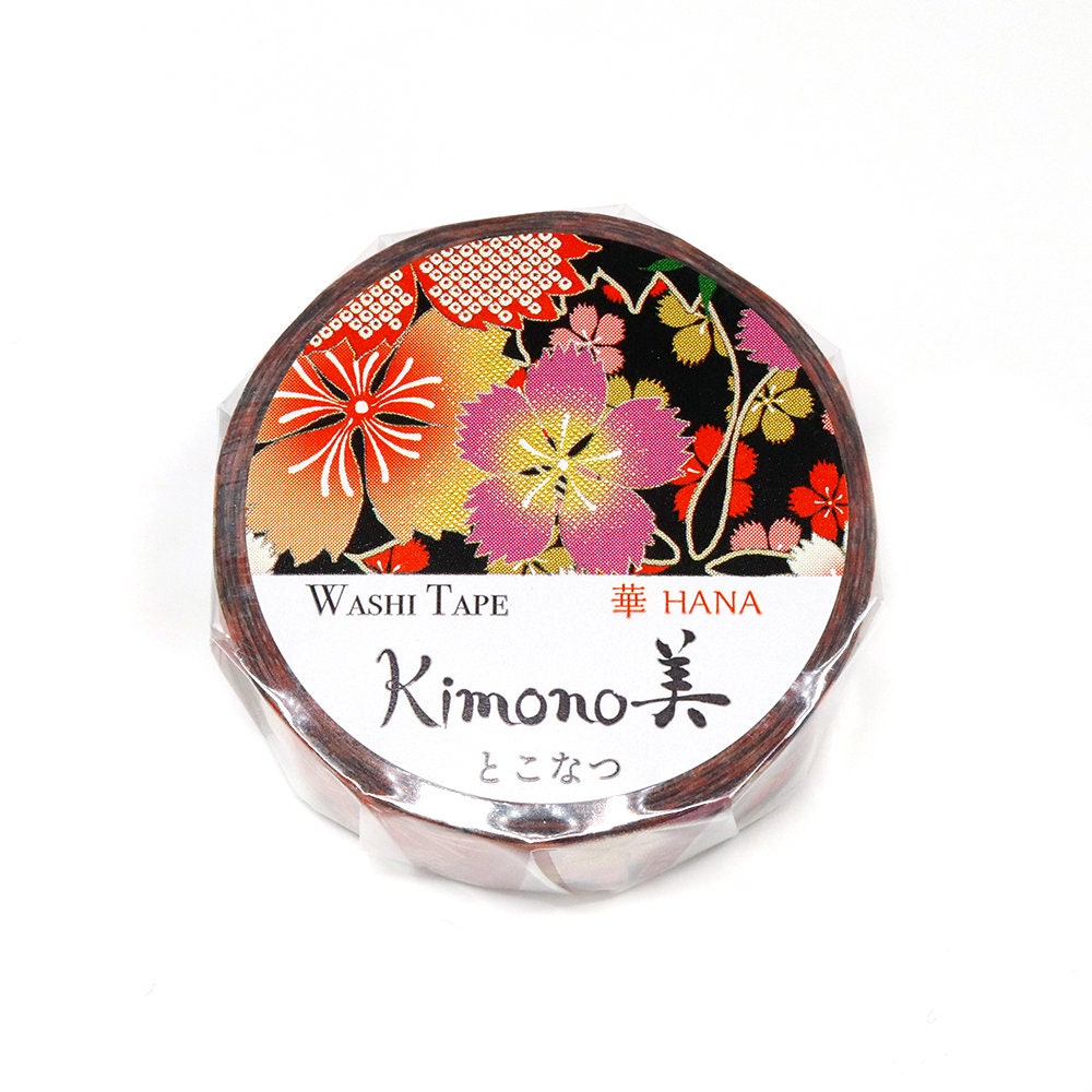 Kimono Hana Series Gold Foil Washi Tape - Everlasting Summer