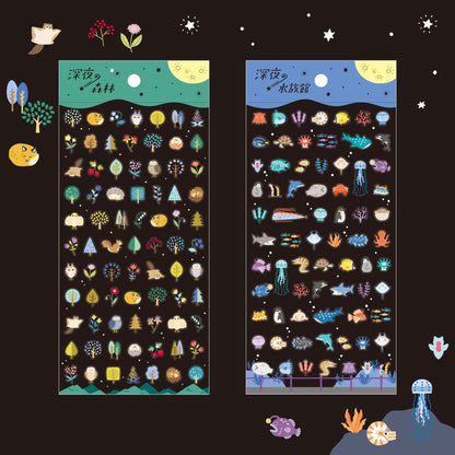 Midnight Sticker Series - Aquarium