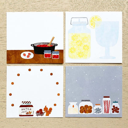 Memo Pad Series designed by Mariko Fukuoka Seasonal Jar (120 Sheets)