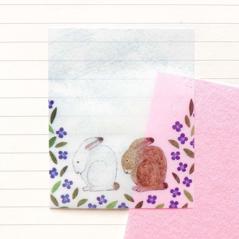 Tracing Paper Sticky Note Series designed by Asano Midori - Fleur