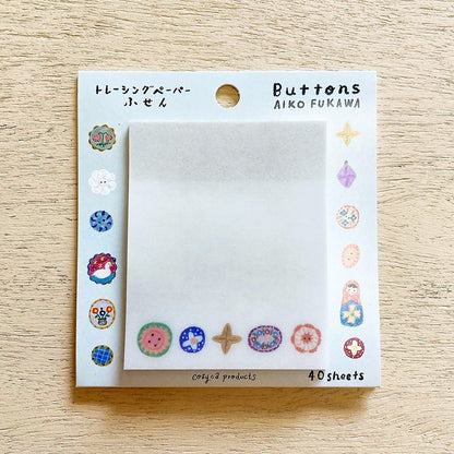 Tracing Paper Sticky Note Series designed by Aiko Fukawa - Buttons