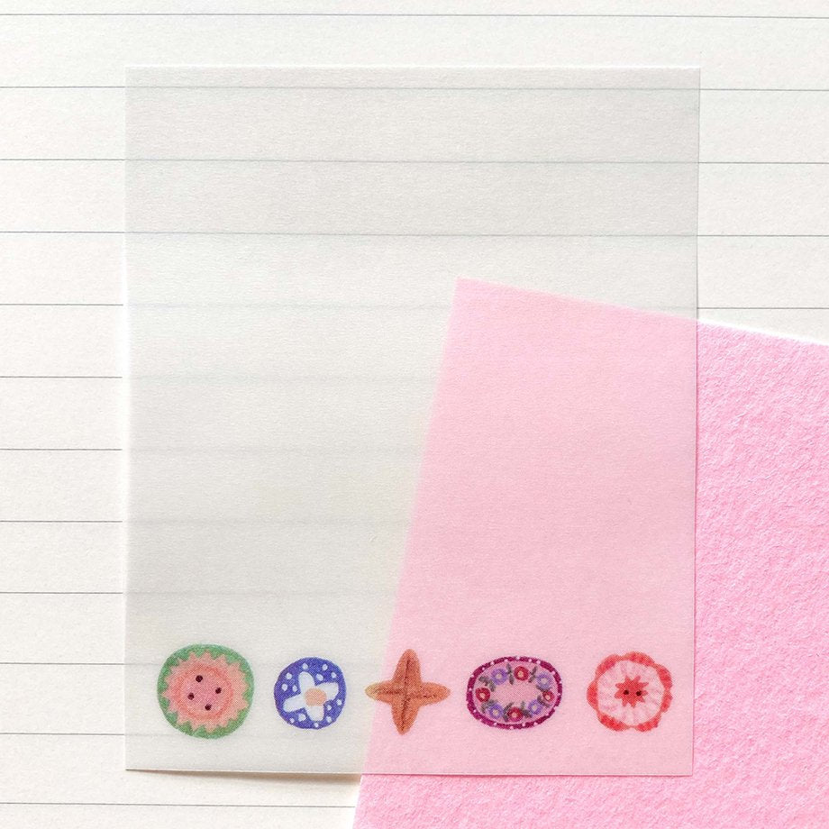 Tracing Paper Sticky Note Series designed by Aiko Fukawa - Buttons