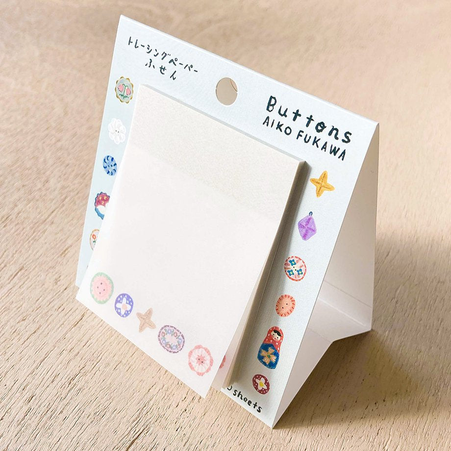 Tracing Paper Sticky Note Series designed by Aiko Fukawa - Buttons