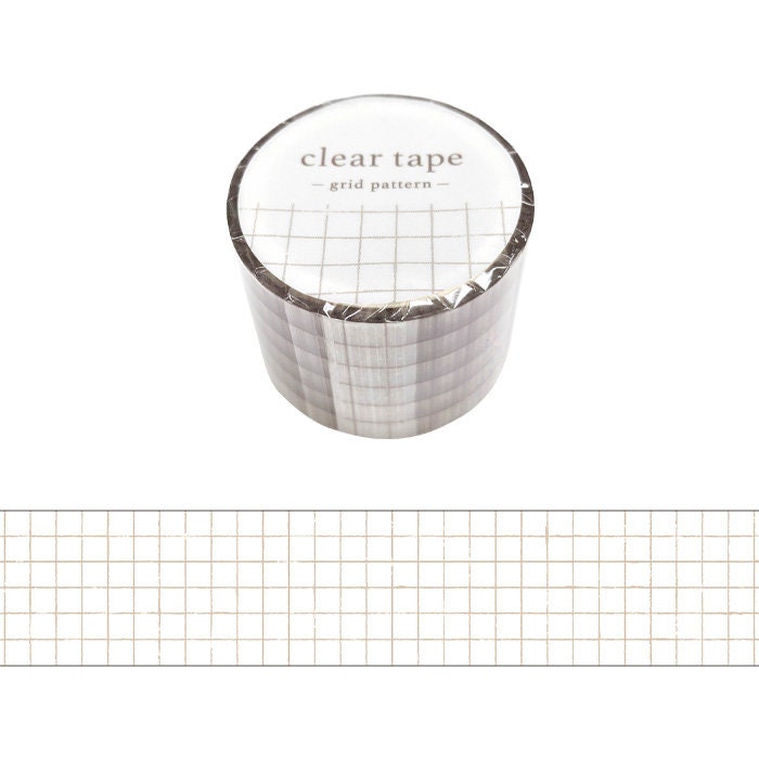 Antique Series Clear Tape - Grid pattern