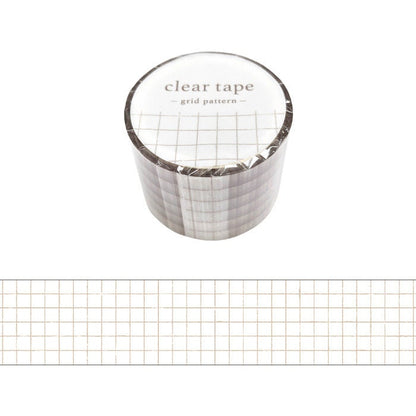 Antique Series Clear Tape - Grid pattern