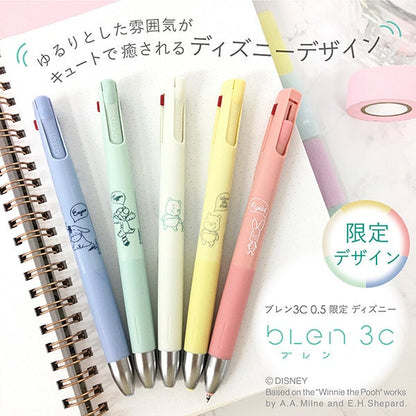 Blen x Disney Winnie-the-Pooh 3 color 0.5mm Ballpoint Pen