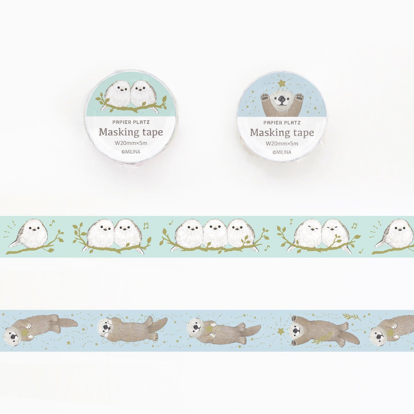 Gold Foil Washi Tape Series designed by Malina