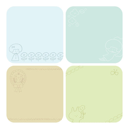 Mizutama Limited Sticky note - Breeze and Flower L