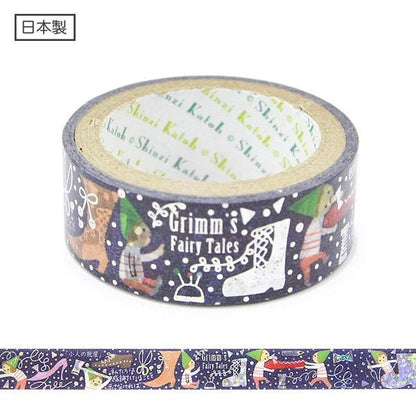 Grimm's Fairy Tale Gem Series Silver Foil Washi Tape - The Elves