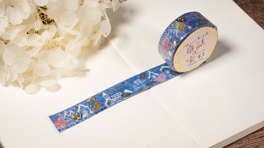 Grimm's Fairy Tale Gem Series Silver Foil Washi Tape - The starmoney