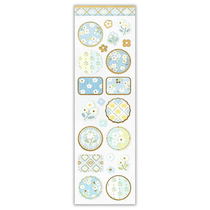 Wanowa Japanese Style Gold Foil Sticker - Little Flower