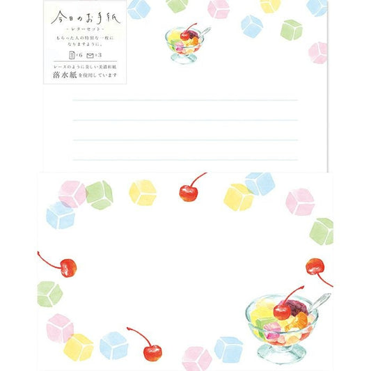 Limited Japanese Washi Letter Writing Set Series - Anmitsu