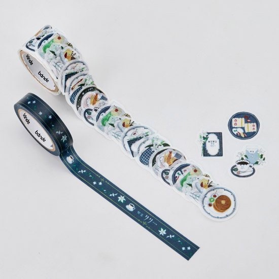 Washi Sticker Roll Series - Lily Coffee Shop