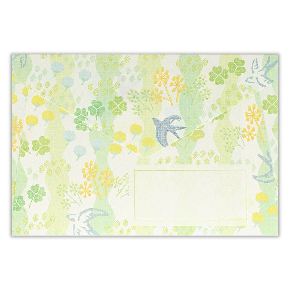 Wanowa Series B6 Japanese Letter Writing Set - Clover