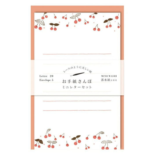 Walking Series Japanese Washi Letter Writing Set - Cherry