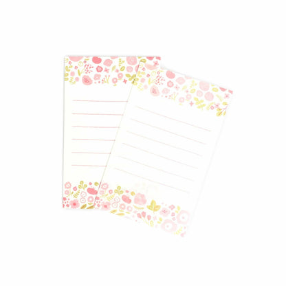 Walking Series Japanese Washi Letter Writing Set - Red Flower