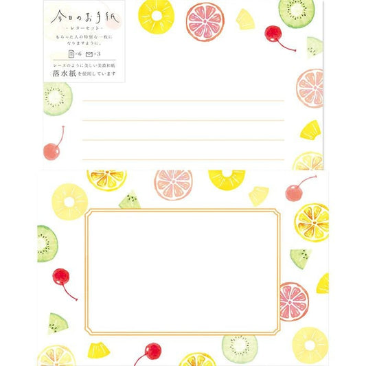 Limited Japanese Washi Letter Writing Set Series - Tropical