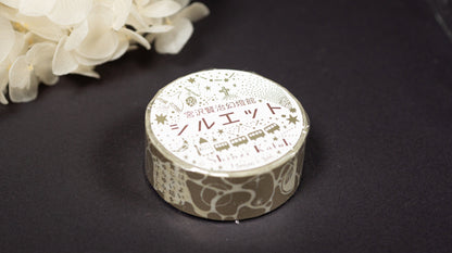 Kenji Miyazawa Series Gold Silhouette Lace Washi Tape - The Wild Pear