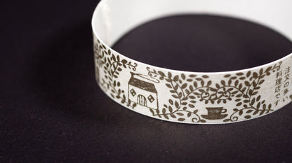 Kenji Miyazawa Series Gold Silhouette Lace Washi Tape  - The Restaurant of Many Orders